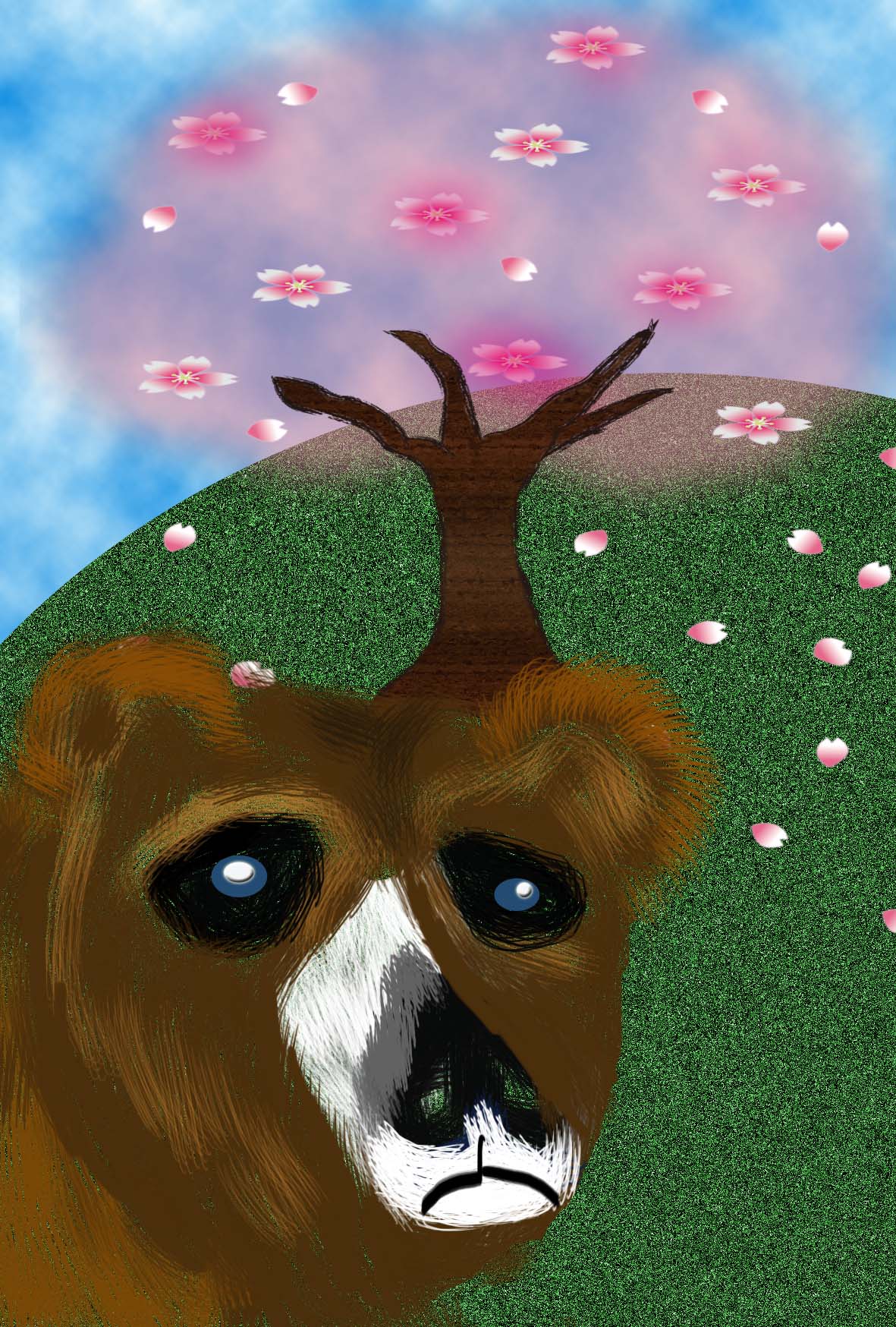 くまと桜